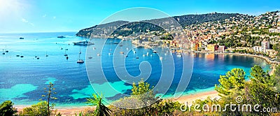 Resort town Villefranche sur Mer. French Riviera, Cote d`Azur, France Stock Photo