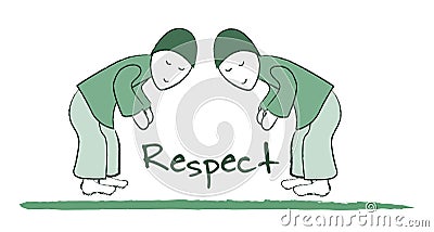 Respect Cartoon Illustration