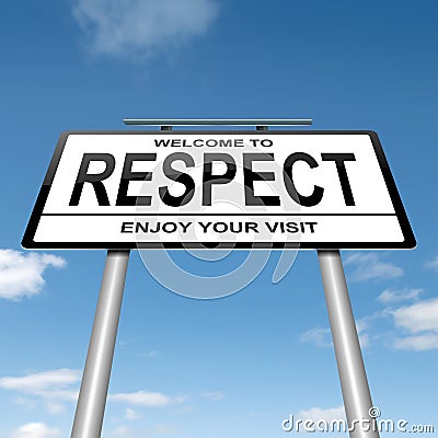 Respect concept. Stock Photo
