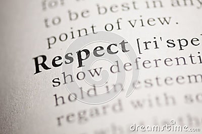 Respect Stock Photo