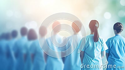 Respect for Health Workers: Heartfelt Tribute Stock Photo