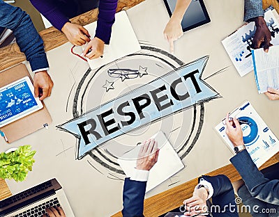 Respect Honesty Honorable Regard Integrity Concept Stock Photo