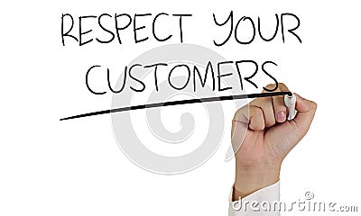 Respect Your Customers Stock Photo