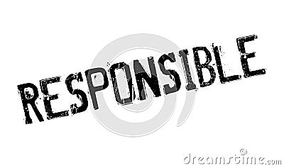 Responsible rubber stamp Vector Illustration