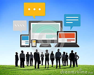 Responsive Design Internet Communication Technology Concept Stock Photo