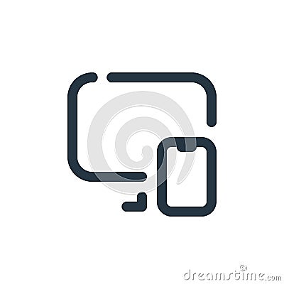 responsive vector icon. responsive editable stroke. responsive linear symbol for use on web and mobile apps, logo, print media. Vector Illustration