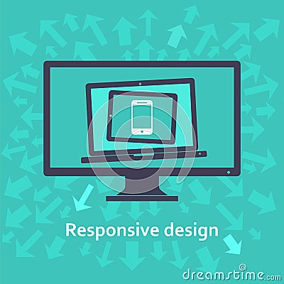 Responsive web design Vector Illustration