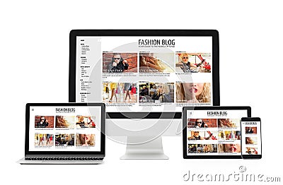 Responsive web design Stock Photo