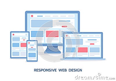 Responsive web design Vector Illustration