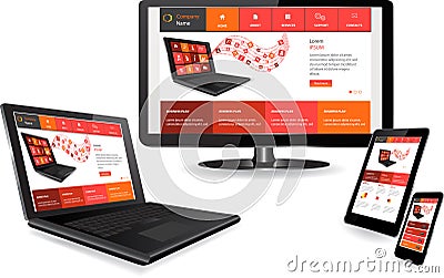 Responsive web design Vector Illustration