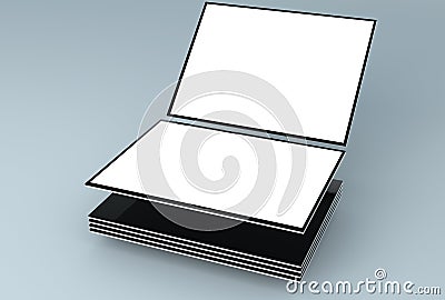 Responsive Web Mock-up / Responsive App Mockup Stock Photo