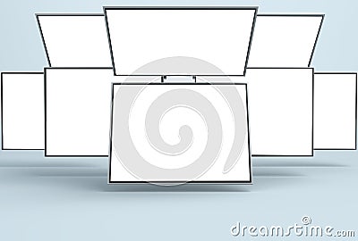 Responsive Web Mock-up / Responsive App Mockup Stock Photo