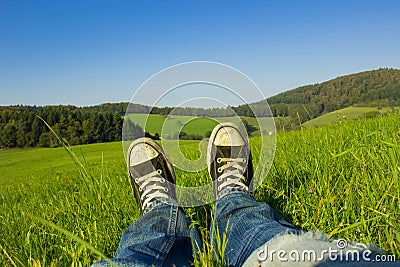 Rest in the weed Stock Photo