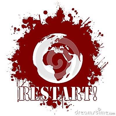 Restart-World-Background Stock Photo