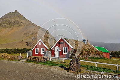 Restaurant in Arnarstapi, Island Stock Photo