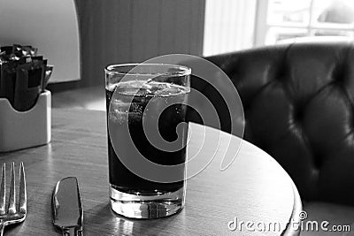 Restaurant/Bar Scene with Alcoholic Beverage Stock Photo