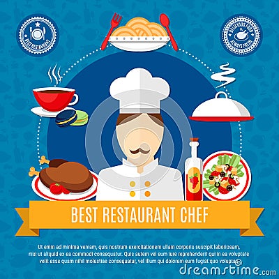 Restaurant Chef Concept Vector Illustration