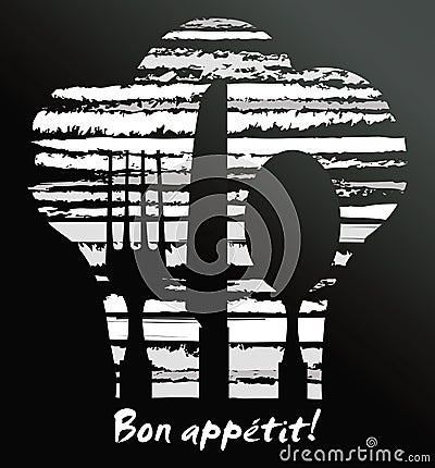 Abstract restaurant design - vector background Vector Illustration