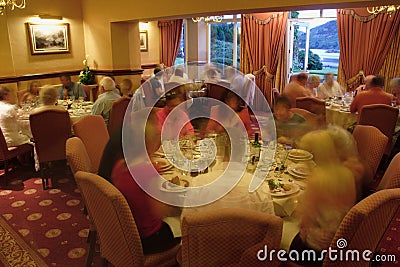 Restaurant dining Stock Photo