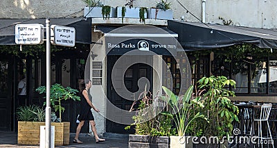 Rosa Parks Restaurant, tel Aviv, Israel Editorial Stock Photo