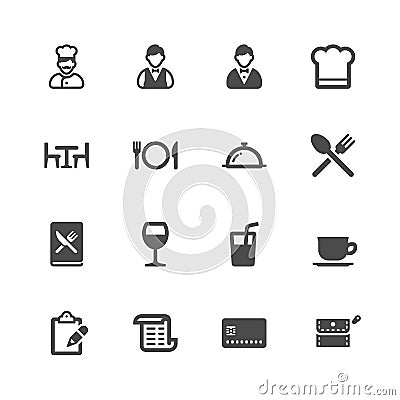 Restaurant icons Vector Illustration