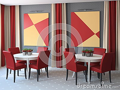 Restaurant interior. Stock Photo