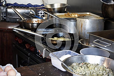 Restaurant kitchen Stock Photo