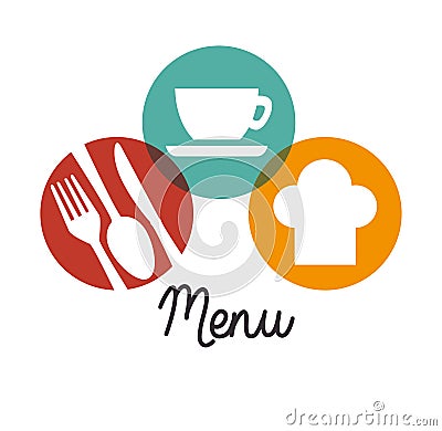 Restaurant and kitchen dishware Vector Illustration