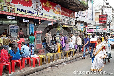 Restaurant in Kolkata, India Editorial Stock Photo