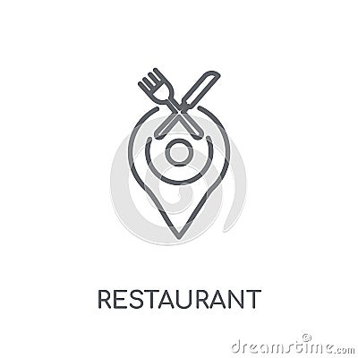Restaurant linear icon. Modern outline Restaurant logo concept o Vector Illustration