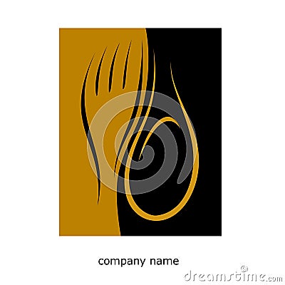 Restaurant logo Stock Photo