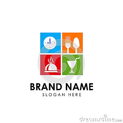 Restaurant logo design template. restaurant icon sign design element Vector Illustration