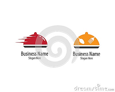 Restaurant logo template Stock Photo