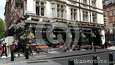 Restaurant in London Editorial Stock Photo