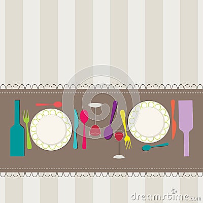 Restaurant menu concept design Vector Illustration