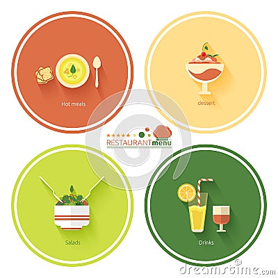 Restaurant menu designs Vector Illustration