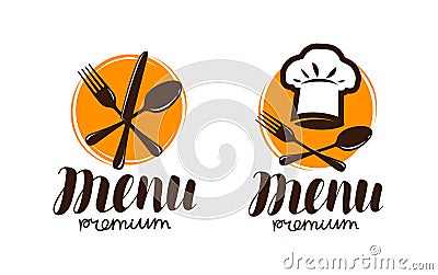 Restaurant menu, logo or label. Cooking, cuisine concept. Vector illustration Vector Illustration