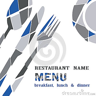 Restaurant menu menu vector brochure Xspoon Vector Illustration