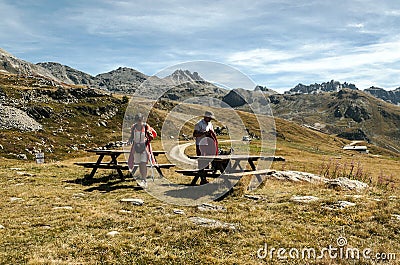 Restaurant in the Praine Editorial Stock Photo