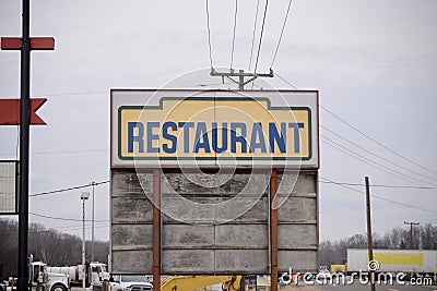 Restaurant on the Roadside Editorial Stock Photo