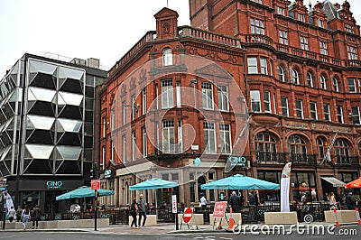 Gino Dâ€™Acampo is an authentic Italian restaurant based on Castle Street in Liverpool city centre. Editorial Stock Photo