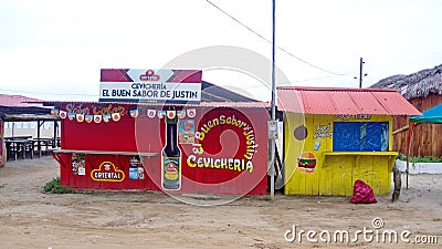 Restaurant on the beach Editorial Stock Photo