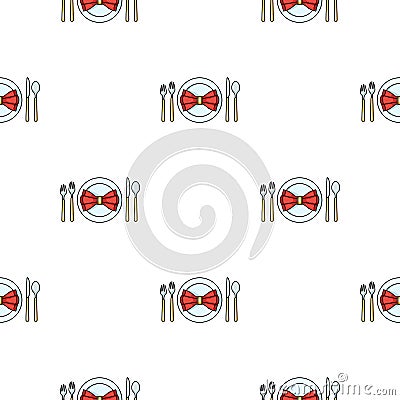 Restaurant table cartoonting icon in cartoon style isolated on white background. Restaurant pattern stock vector Vector Illustration