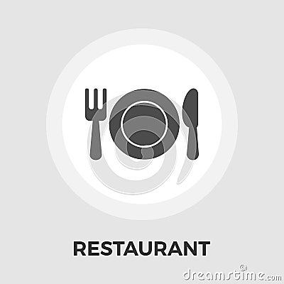 Restaurant vector flat icon Vector Illustration