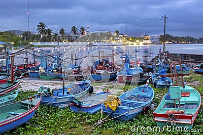 Resting boats Editorial Stock Photo