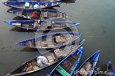 Resting boats Stock Photo