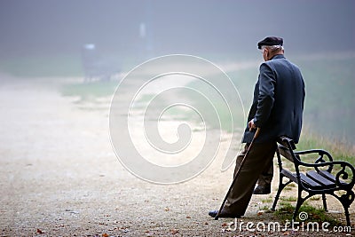 Resting Man Stock Photo