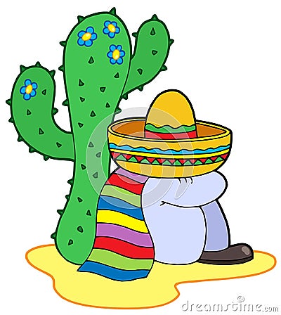 Resting mexican Vector Illustration