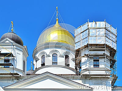 Restoration Christian Church Stock Photo