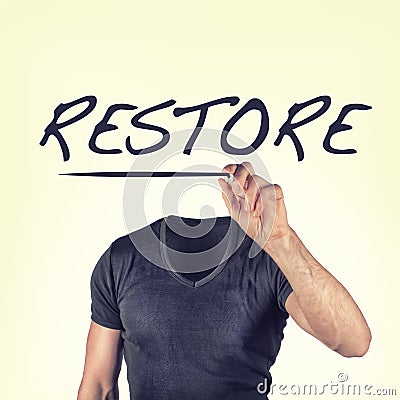 Restore Stock Photo